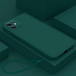 Samsung Galaxy A14 A24 A34 A54 S23 FE Xiaomi Poco X5 Redmi 13C iPhone 13 15 Pro Max pehme sirge servaga Rubiku kuubiku telefoni&uuml;mbris koos kaelapaela kaanega for iPhone 5/5s must