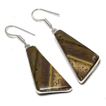 Natural Dragon Jasper Gemstone Handmade 925 Sterling Silver Earring 2.21 n6l90