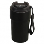 510 ml isoleeritud kruusi temperatuurin&auml;idik roostevabast terasest, kaasaskantav kaelapaelaga, lekkekindla kaanega reisikohvimass roosa