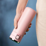 Roostevabast terasest nutikas veepudel termos, temperatuurin&auml;idik vaakumkolb kaasaskantav termose kohvi-tee tassid j&otilde;ulukingid 420ml roosa