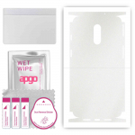 apgo Protective Skin Sticker for the back+sides compatible with OnePlus 7, Full Wrap Film, Foil, Vinyl - Pattern Matte Transparent