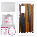 apgo Protective Skin Sticker for the back+sides compatible with Vivo X60t, Full Wrap Film, Foil, Vinyl - Pattern Tigerwood