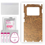 apgo Protective Skin Sticker for the back+sides compatible with Xiaomi Poco M4 Pro, Full Wrap Film, Foil, Vinyl - Pattern Rusty Copper