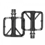 &Uuml;likerged alumiiniumsulamist jalgrattapedaalid 3 laagriga jalgrattapedaalid libisemisvastased veekindlad lamedad laiad jalgratas must