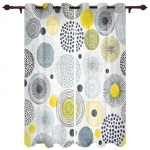 Talumaja akvarell-t&auml;ppgradient sinine aknakardin Moodsad Euroopa stiilis kardinad magamistoa elutuppa Taustakardin 135W x 60H(cm) x1
