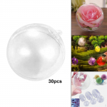 30 t&uuml;kki selged pallid j&otilde;ulukaunistused, &uuml;mmargused DIY t&auml;idetavad 2CM