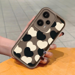 Pehme silikoonist ruudukujulise redeliga printimismustriga telefoni korpus, t&auml;iskaanega kaamera p&otilde;rutuskindel kaitse kummist &uuml;mbris Xiaomi Redmi jaoks Redmi 10 valge