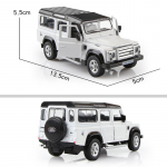 Land Rover Defender maastikuauto 5-tolline metallist auto simulatsioon suruvalatud ja m&auml;ngus&otilde;iduk RMZ city 1:36 sulamist mudelikingitused lastele