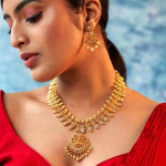 Estelle kullatud CZ Spiritual Lakshmi Devi Designer pulmakaelakee komplekt naistele