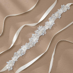 Kristallkividest pulmav&ouml;&ouml; imitatsioon p&auml;rlitest pruudirihmad naiste peokleit &otilde;htukleit pruut ehted