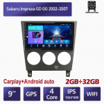 Autoraadio Subaru Impreza GD GG 2002-2007 jaoks Autoradio Android GPS-navigatsiooniga multimeediam&auml;ngija CarPlay 2+32GB