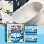 Vannitoa puhastamiseks m&otilde;eldud kihisevad tabletid, multifunktsionaalsed bioens&uuml;&uuml;midega puhastustabletid One Size sinine