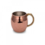 Copper Riva Cup Hand Forged 550 ml Red