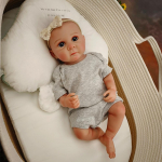 45 cm Reborn Baby Doll Bettie pehme silikoonvin&uuml;&uuml;lm&auml;nguasi Elutruu beebinukk j&otilde;ulukingitus grillidele 45cm