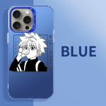 Silver Hunter X Killua telefoni&uuml;mbris iPhone 15 14 13 8 11 jaoks. 7 Plus/8 Plus