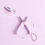 Miniv&auml;rviline volditav k&auml;&auml;ridega kaasaskantav roostevabast terasest teraga ohutu l&otilde;ikenuga paberip&auml;eviku kontorikooli jaoks