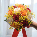 Roos T&auml;is Taevat&auml;ht K&auml;es Hoitav Lill Simuleeritud Roos K&auml;es Hoitav Lill pruun