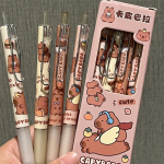 4 tk Cartoon Capybara geelpliiats Kirjatarbed kooli kontoritarbed lastele kingitus 4Pcs/set