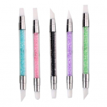 5 tk Nail Art Pen Silikoonharjad k&uuml;&uuml;ntele Kahe otsaga k&uuml;&uuml;nte disainiga pintslid Ergonoomiline kujundav geelpintsli pliiats k&uuml;&uuml;nte kunsti laialdaseks kasutamiseks 1 Set