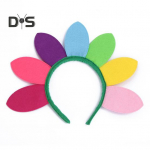 V&auml;rviline p&auml;ikeselillekaunistusega peapael elastse disainiga laste juuksepael J&otilde;ulumeik Igap&auml;evased peojuuksed aksessuaarid mitmev&auml;rviline