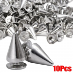 10-100 tk &Uuml;mmargused koonused naelad Metallist puust naelad, keeratavad naastud DIY k&auml;sit&ouml;&ouml;na lahedad punkr&otilde;ivad needid, kaunistus r&otilde;ivaste kingade jaoks 7x10MM