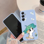 Kassimustriline pehme silikoon&uuml;mbris Samsung A55 A35 M35 Xiaomi Redmi Note 13 Pro 13C iPhone 15 Huawei Honor Realme kaamerale kaitsev p&otilde;rutuskindel kate Samsung Galaxy S9 Plus sinine