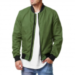 Meeste piloodijakk Kevad ja S&uuml;gis Vabaaja Trend Suur Suurus T&otilde;mblukuga Meeste Jakk 5XL 3XL armee roheline v&auml;rv