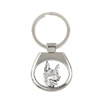 Australian Kelpie, Barb, Farmer Dog - keychain with a dog, keychain with a print, personalized pendant from the Art-Dog brand