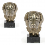 Weimaraner, Grey Ghost - Dog statue, bust on stone base, sculpture, trophy for dog show by Art-Dog brand