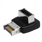 USB-pistiku adapter USB3.1-t&uuml;&uuml;pi E 90-kraadise muunduri adapteri &uuml;mbris eesmine C-t&uuml;&uuml;pi pistikupesa lauaarvuti pistik 74B