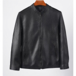 Uus kunstnahast jakk Meeste jope kevad- ja s&uuml;gistrendi tipptasemel mootorratta nahktagi 52 must