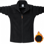Meeste suures suuruses 9XL talvine polaarfliisist mood, soe Harajuku parkjakk Meeste taktikaline Soft Shell tuulekindel matkamantel XXXL must