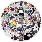 50 tk/pakk Jujutsu Kaisen Anime kleebised isetegemise kleebised s&uuml;learvuti pagasi kleebistele rula telefonim&auml;nguasi design B