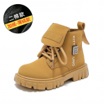 Poiste s&uuml;gis- ja talve uued v&auml;ikesed kollased saapad moekad mitmek&uuml;lgsed pehme tallaga laste l&uuml;hikesed saapad soojad puuvillasaapad 26