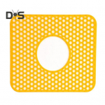 Silikoonist valamumatt keskelt &auml;ravoolukindla kuumakindla painduva libisemiskindla disainiga, h&otilde;lpsasti puhastatav korduvkasutatav valamukaitsematt sidrunikollane v&auml;rv