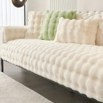 Paksenenud k&uuml;&uuml;likukarva imitatsioonpl&uuml;&uuml;sist diivanikate libisemiskindel pehme diivanir&auml;tik diivanipadi elutuppa moodne kodu sisekujundus 90X180cm