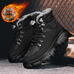 Lumekingad Meeste Jalan&otilde;ud Talvised Karusnahaga Soojad Vabaaja Pahkluuni Nahast Platvormiga Disainer Luksuslik Cowboy Taktikalised Chelsea Matkamine 42