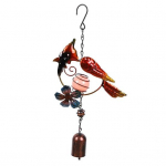 Ornamentaalne linnutuulekella alumiiniumtoru v&auml;rviline ornament S punane