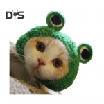 Kootud lemmikloomam&uuml;ts K&auml;sitsi valmistatud heegeldatud konn rikkuse jumal kost&uuml;&uuml;mitarvik Talvine soe lemmikloomam&uuml;ts v&auml;ikestele kassidele koertele M