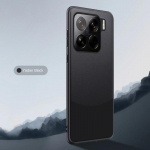 &Uuml;hendatud PU nahast telefoni&uuml;mbris Xiaomi 15 Pro jaoks P&otilde;rutuskindel pehme raamiga kaitse&uuml;mbris Mi 15 Pro 14T 14 Ultra kaitseraam For xiaomi 15 must