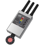 Juhtmevaba RF-signaali detektori viga GSM-heli GPS-j&auml;lgija minikaamera leidja kaamera IR-skaneerimine AI ooterežiim automaatne tuvastamine G638W With Camera Detector gray