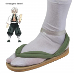 Kuum Anime Demon Slayer Kimetsu No Yaiba Cosplay Aksessuaarid Kamado Nezuko Cosplay Puukingad Kimono Pl&auml;tud Geta Tuhvlid Kingad 34-35