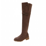 Talvised karusnahad naiste &uuml;le p&otilde;lve k&otilde;rged saapad Moodsad karusnahast seemisnahast l&uuml;hikesed pl&uuml;&uuml;sid pikad Botas kandilised kingad Naiste jalatsid 2024 35 tumepruun v&auml;rv