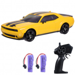 Kaugjuhtimispuldiga driftiauto, 2,4 GHz 4WD elektriline v&otilde;idus&otilde;idus&otilde;iduk LED-tuledega 2 laetavat 2 kollane