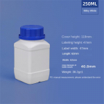 250ML/500ML/1000ML T&uuml;hi HDPE Pudel Sisemise Korgiga Toidukvaliteediga Ruudukujuline Plastikn&otilde;u Vedela Losjooni jaoks