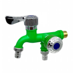 1/2-tolline universaalse liidesega segisti, kahe v&auml;ljundiga kahekordse juhtimisega veekraani pistik