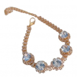 Lemmiklooma kaelakee s&auml;delevate teemantkividega, keskkonnas&otilde;bralik kunstp&auml;rl, koera kaelarihm, juveelidega kaunistatud kutsika kassi aksessuaarid jaoks kuldne