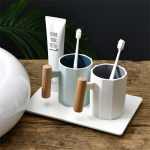 P&otilde;hjamaade puidust k&auml;epidemega keraamiline portselankruus kohvitassid Kirjanduslik vesi teetass piimakruus kohvitass joogin&otilde;ud kohvin&otilde;ud teen&otilde;ud 2