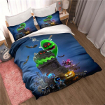 ASTRO BOT Armas multifilmi voodipesukomplekt Tekikomplekt, &uuml;heinimesevoodi King-size voodikomplekt t&auml;iskasvanutele lastele Magamistoa tekikott padjap&uuml;&uuml;r 135x200cm 2pcs
