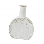 Contemporary White Vase for Floral Display in Office Or Home 20x27cm 7.87x10.63in